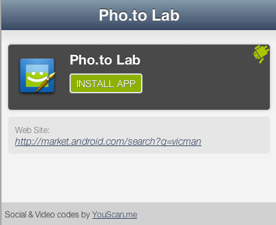 Pho.to Lab Android App QR Code Mobile Page Pho.to Lab Android App QR Code Mobile Page