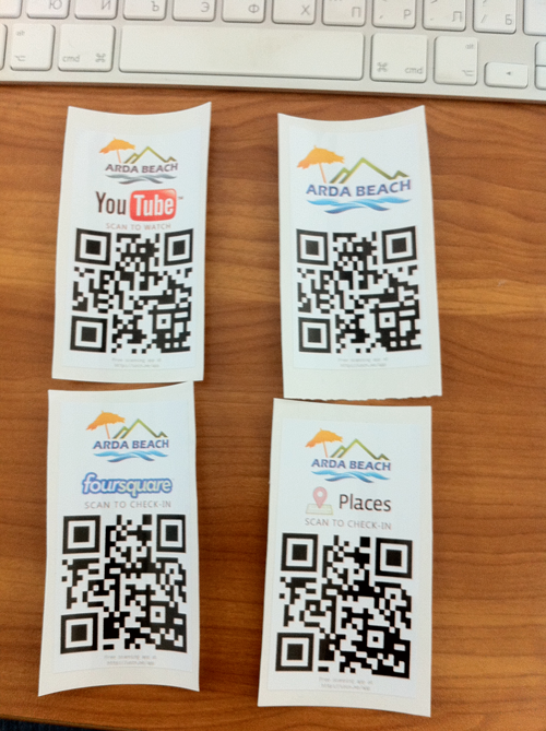 Arda Beach us QR code for social marketing Arda Beach us QR code for social marketing
