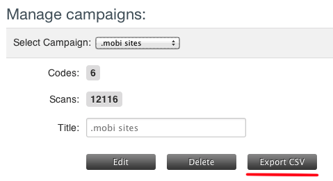 Campaign Manager export CSV Campaign Manager export CSV