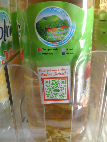 Volvic juiced QR code game http://joule.volvic.mobi/qr/