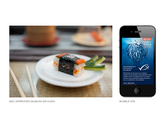 scan a code to reveal where fish was caught